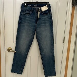 A.n.a high rise straight jeans